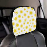 Sun pattern Car Headrest Cover