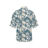Sea turtle Polynesian Tribal design pattern Women's All Over Print Hawaiian Shirt