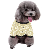 Garlic design pattern All Over Print Pet Dog Round Neck Fuzzy Shirt
