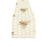 Bee honeycomb seamless design pattern Table Runner