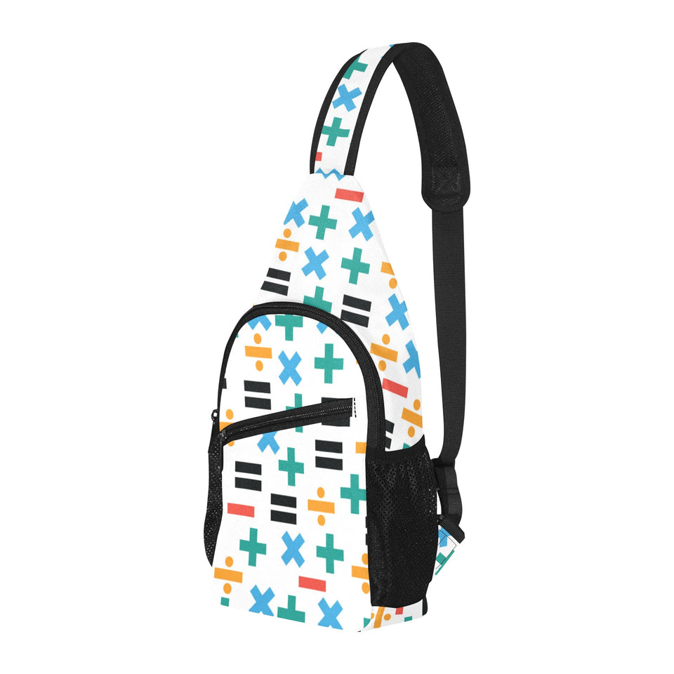Math Pattern Print Design 05 All Over Print Chest Bag