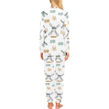 windmill pattern Women's All Over Print Pajama Set