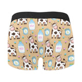 Cow bottle of milk pattern Men's All Over Print Boxer Briefs Men's Underwear