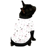 Poodle dog rose cake pattern All Over Print Pet Dog Round Neck Fuzzy Shirt