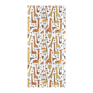Giraffe Pattern Print Design 04 Beach Towel