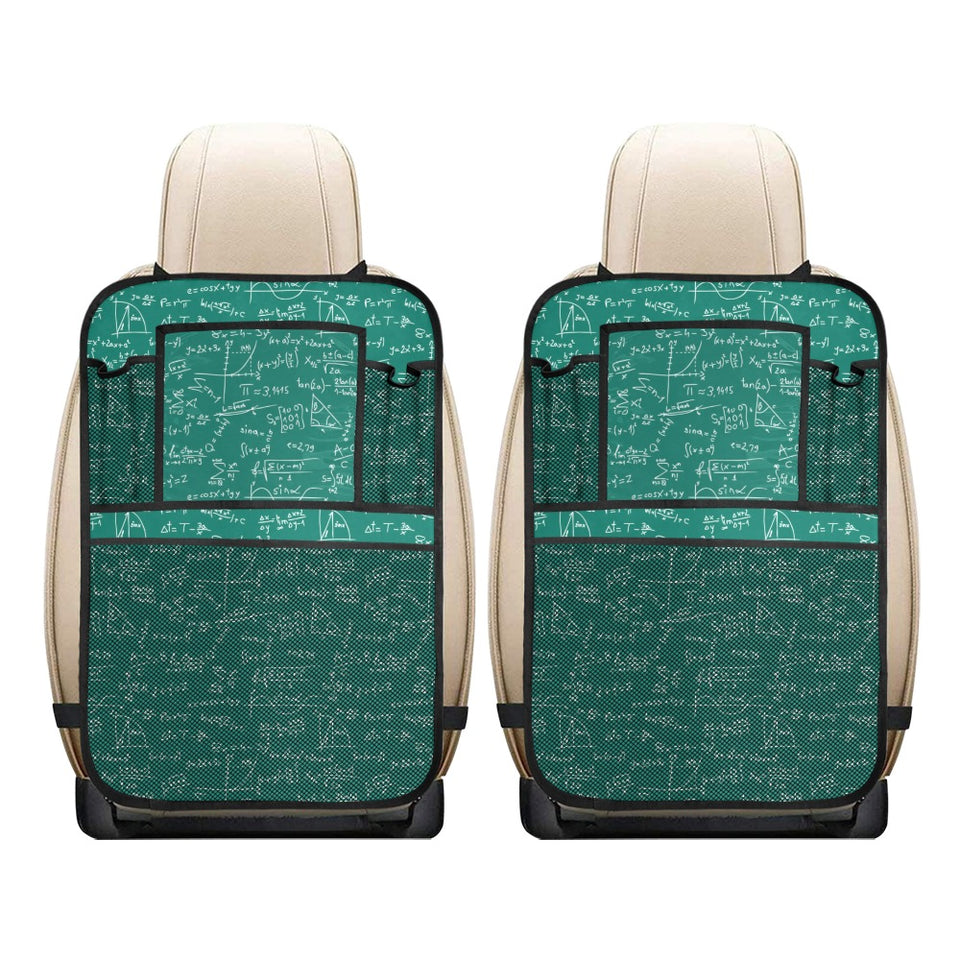 Math Pattern Print Design 01 Car Seat Back Organizer