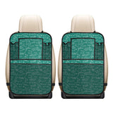 Math Pattern Print Design 01 Car Seat Back Organizer