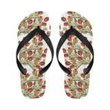 Red tulips and daffodils pattern Unisex Flip Flops