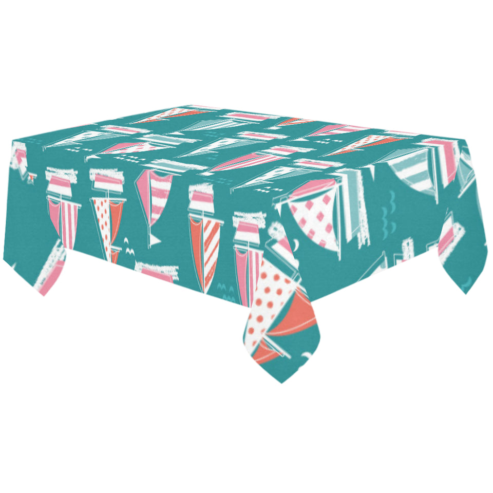 Cute sailboat pattern Tablecloth