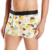 lemon flower leave pattern Men's All Over Print Boxer Briefs Men's Underwear