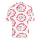Hand drawn dragon fruit Men's All Over Print Polo Shirt
