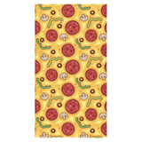 Pizza texture pattern Bath Towel