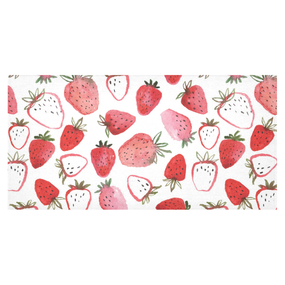 watercolor hand drawn beautiful strawberry pattern Tablecloth