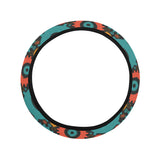 Gear Pattern Print Design 01 Car Steering Wheel Cover