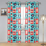 British Pattern Print Design 04 Gauze Curtain
