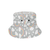 Cute rainbow clound star pattern Unisex Bucket Hat