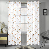 Jack Russel Pattern Print Design 05 Gauze Curtain