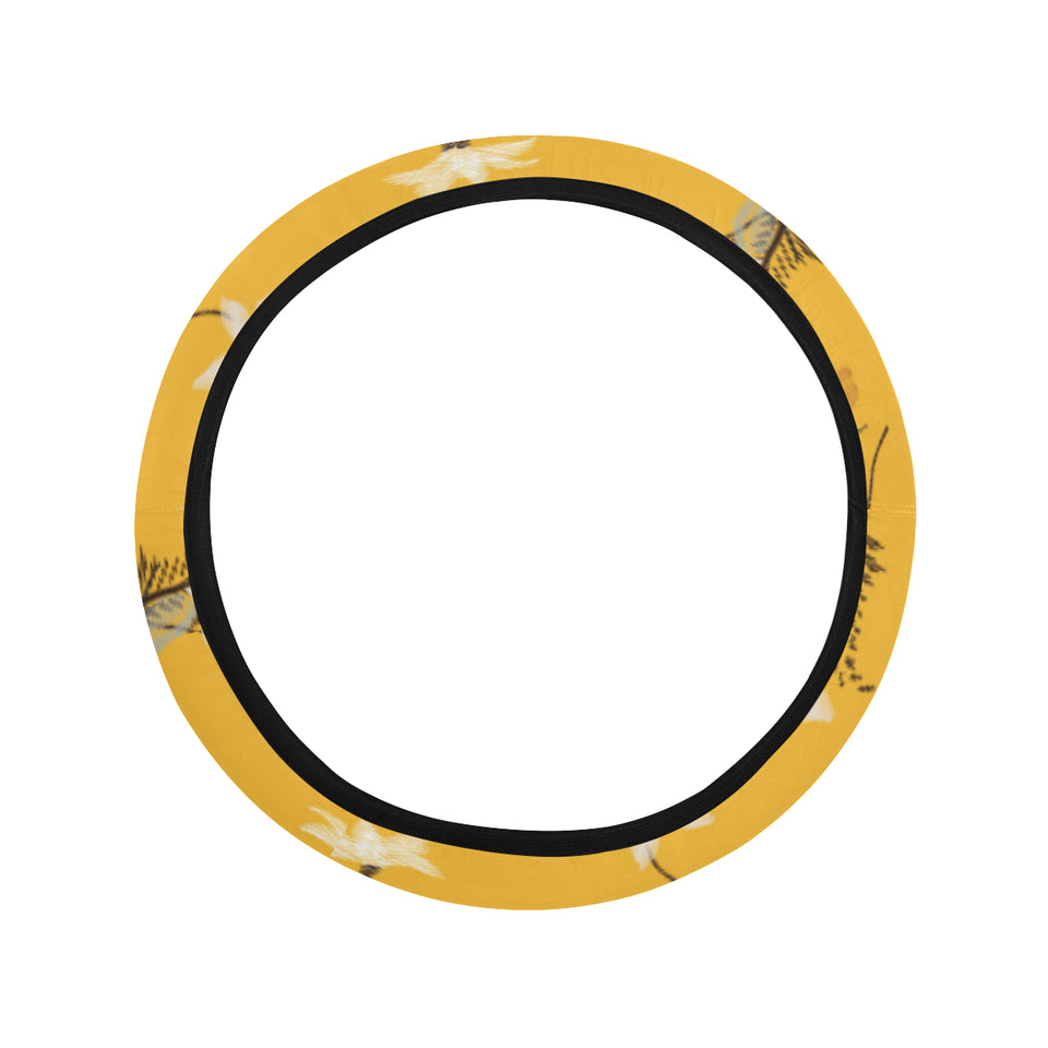 Bee flower pattern Car Steering Wheel Cover