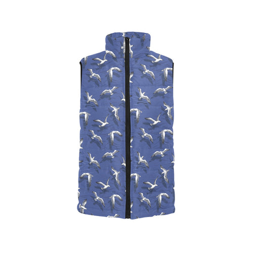Seagull Pattern Print Design 03 Men's Padded Vest