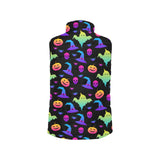 Colorful halloween background Women's Padded Vest