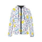 Duck Pattern Print Design 01 Women's Padded Hooded Jacket