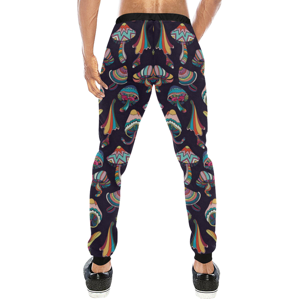 Colorful mushroom pattern Unisex Casual Sweatpants