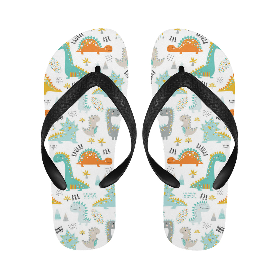 Cute funny kids dinosaurs pattern Unisex Flip Flops