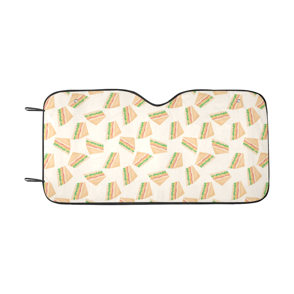 Sandwich Pattern Print Design 01 Car Sun Shade