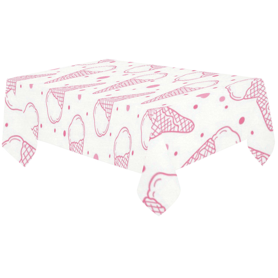 Hand drawn ice cream pattern Tablecloth