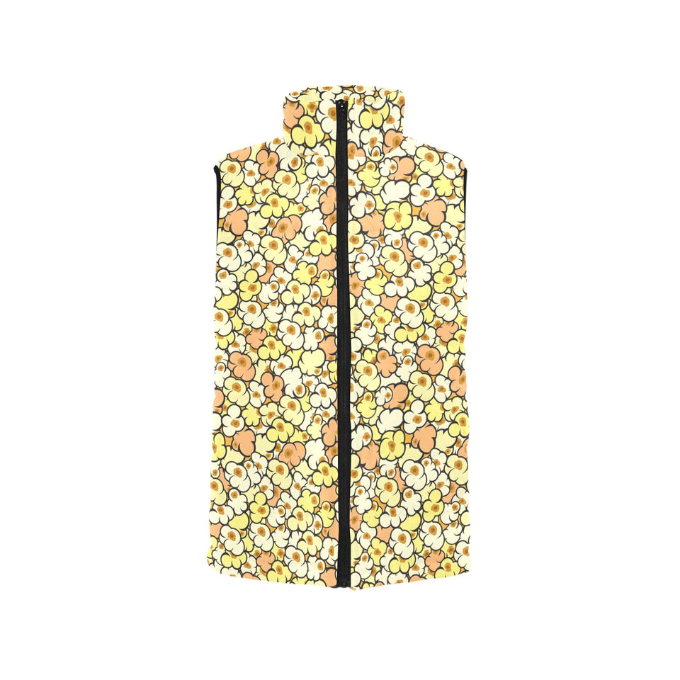 Popcorn Pattern Print Design 03 Men's Padded Vest