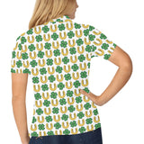 Horseshoes Pattern Print Design 04 Women's All Over Print Polo Shirt