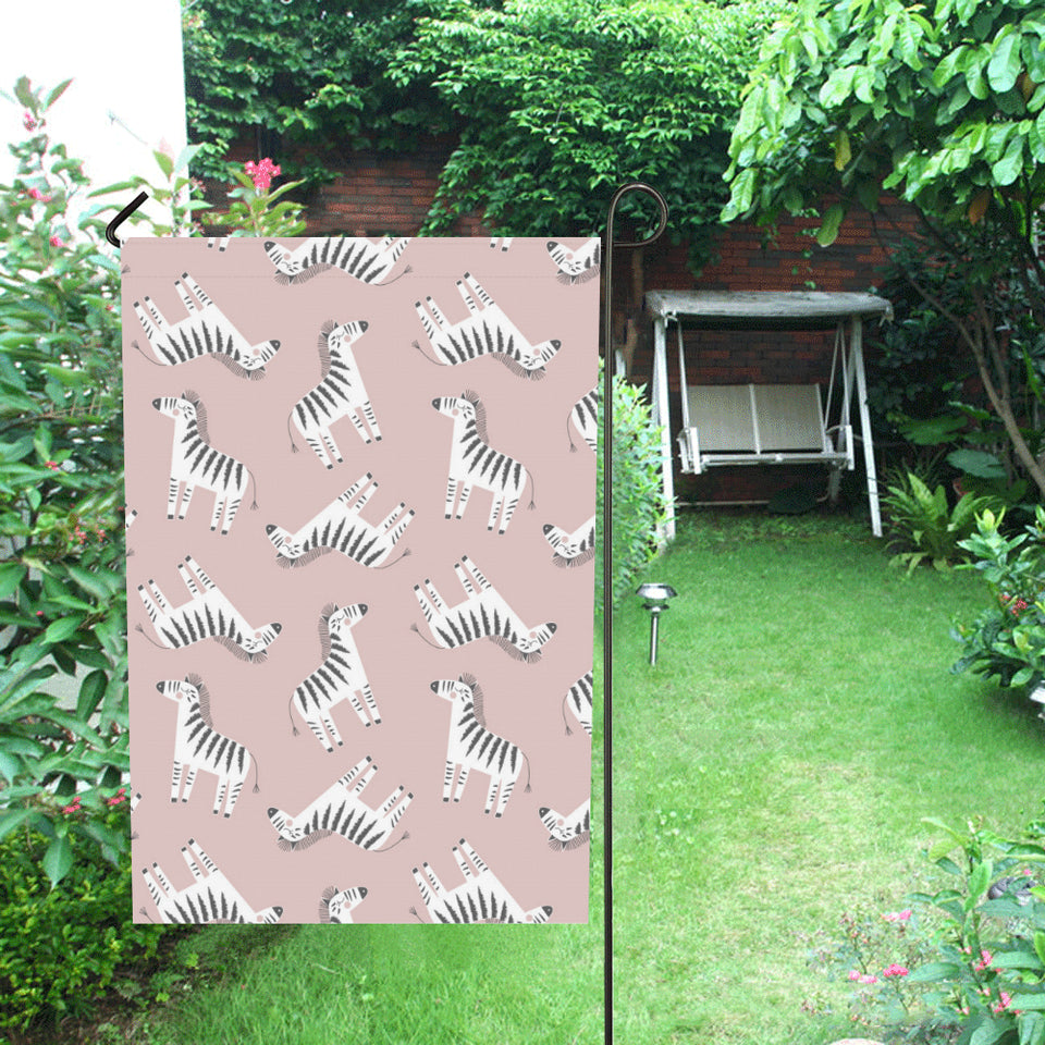 Cute zebra pattern House Flag Garden Flag