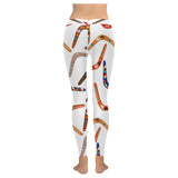 Boomerang Australian aboriginal ornament pattern Women's Legging Fulfilled In US