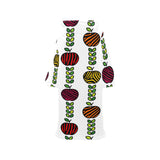 colorful apples leave zebra stripe Blanket Robe with Sleeves