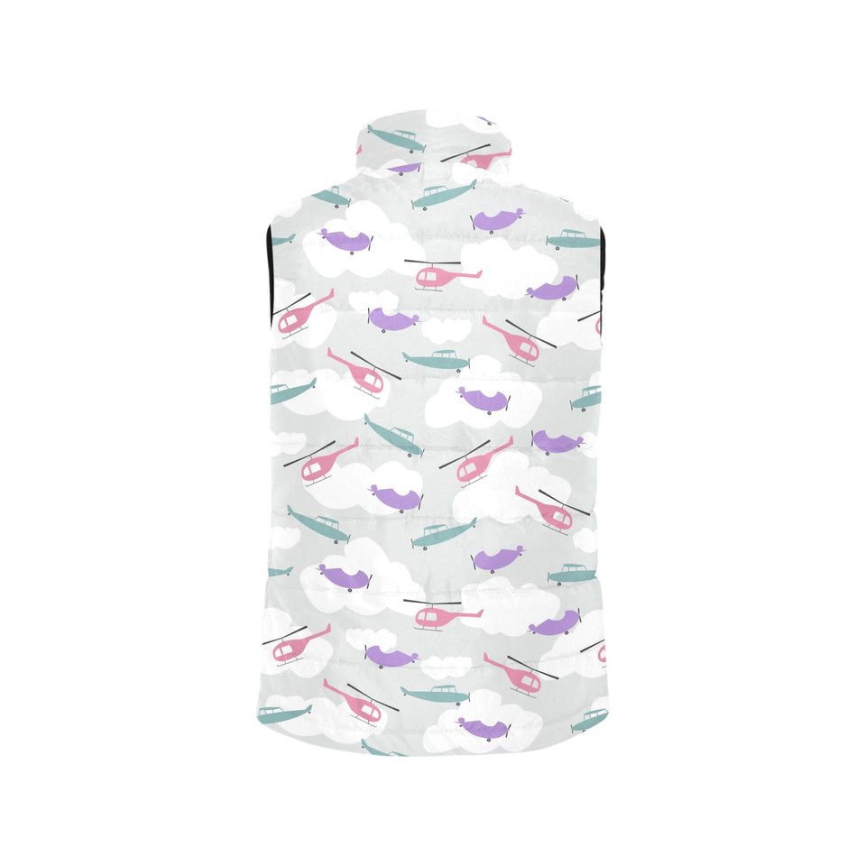 Helicopter plane pattern Women's Padded Vest