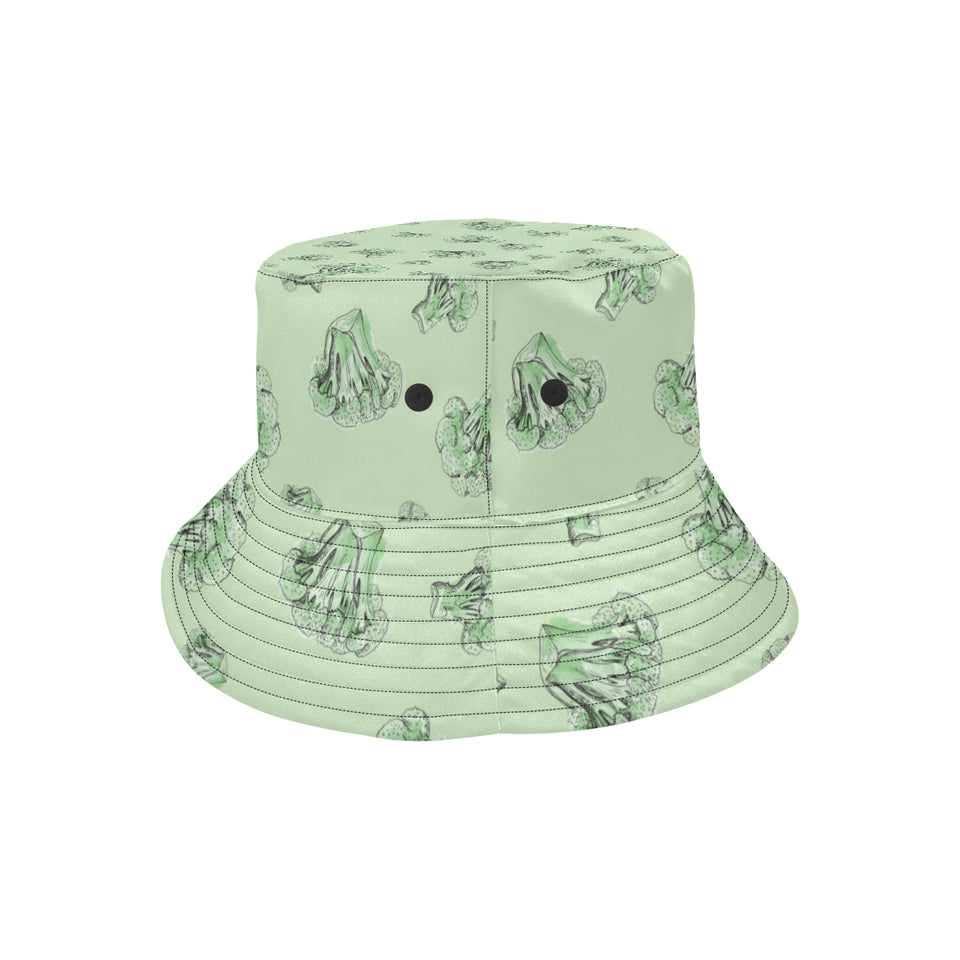 broccoli sketch pattern Unisex Bucket Hat