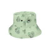broccoli sketch pattern Unisex Bucket Hat