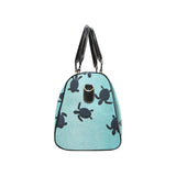 Sea turtle with blue ocean backgroud Travel Bag