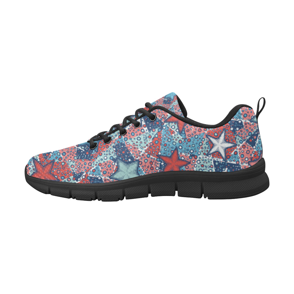 Hand drawn colorful starfish Men's Sneaker Shoes