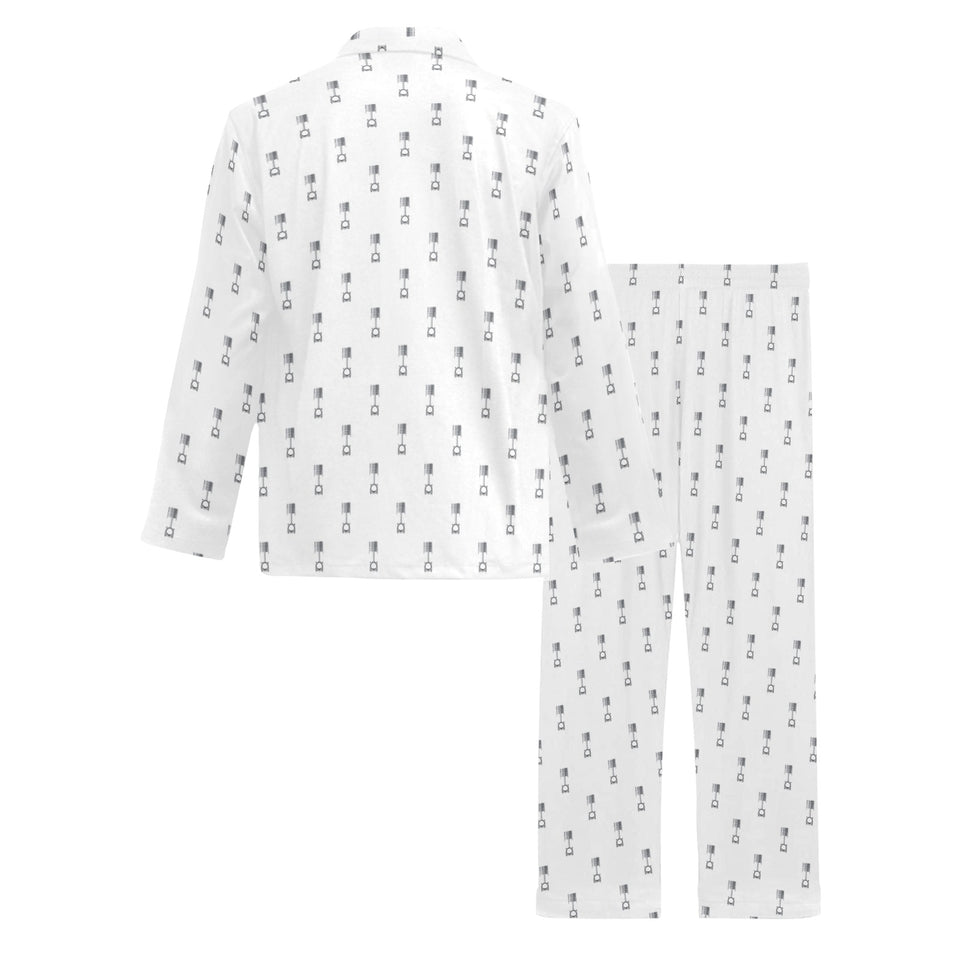 Engine Piston Background Pattern Print Design 01 Men's Long Pajama Set