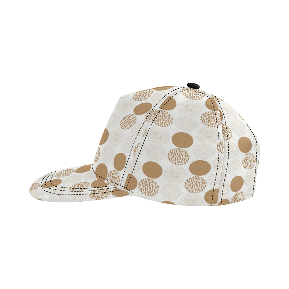 Gold Texture mushroom pattern All Over Print Snapback Cap