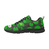 Frog waterlily pattern Women's Sneaker Shoes