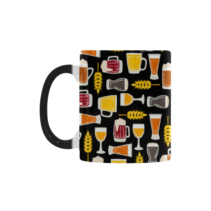 Beer type pattern Morphing Mug Heat Changing Mug