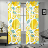 lemon design pattern Gauze Curtain