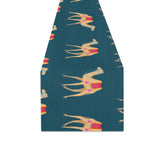 Camel pattern blue blackground Table Runner