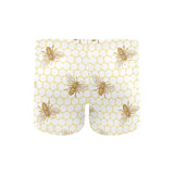 Bee honeycomb seamless design pattern Men's Swimming Trunks