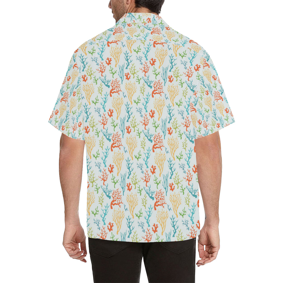 Coral Reef Pattern Print Design 02 Men's All Over Print Hawaiian Shirt (Model T58)