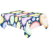 Colorful clock background Tablecloth