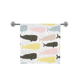 Whale dot pattern Bath Towel
