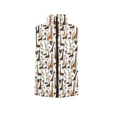 Giraffe Pattern Print Design 05 Men's Padded Vest